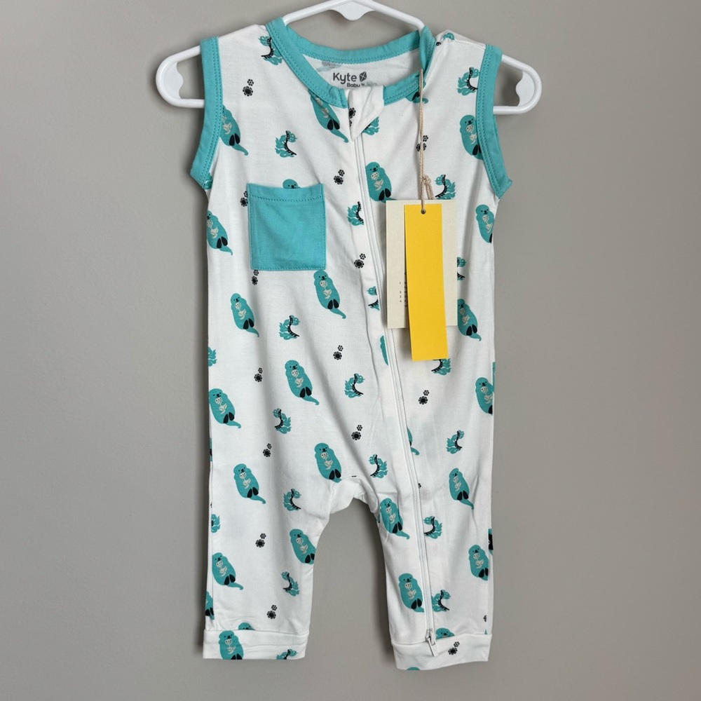 Kyte Baby Sleeveless Zip Romper Robin Cuddle NWT!